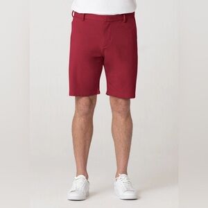 Swet Tailor Men's The Everyday Chino Short in red wine size 32
